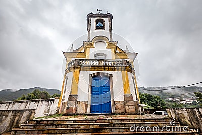 View of a church of ouro preto in minas gerais Stock Photo