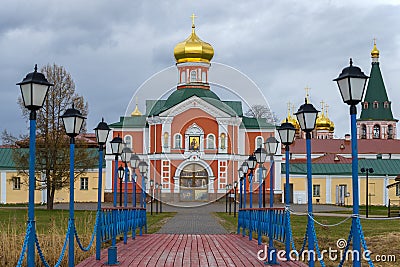 View of the Church of Philip, Metropolitan of Moscow. Valdai Stock Photo