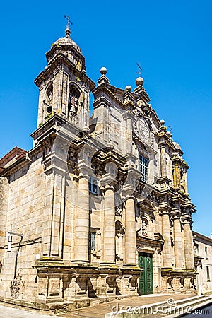 View at the church of San Bartolome in Pontevedra - Spain Stock Photo