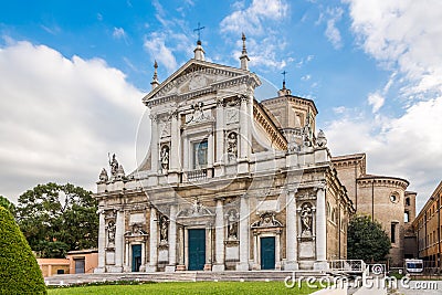 View at the Church of Santa Maria in Porto in Ravenna - Italy Stock Photo
