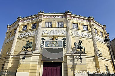 View of Cirque d`Hiver in Paris Stock Photo