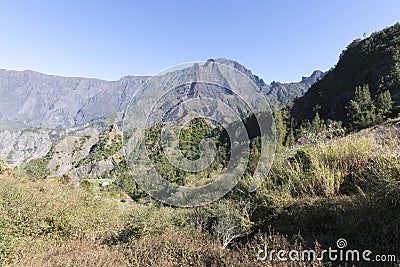 view of cirque landscape Stock Photo