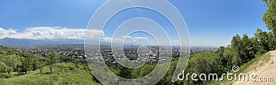 View of the city of Almaty Stock Photo