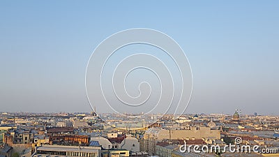 Housetops of Saint-Petersburg Vector Illustration