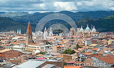 View of the city of Cuenca, Ecuador Stock Photo