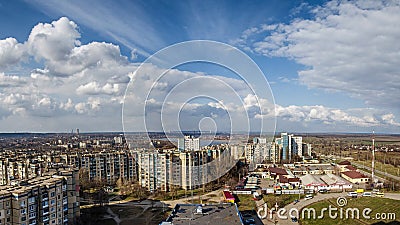 A view on the city district Editorial Stock Photo