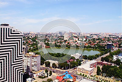 View of the city of Krasnodar Editorial Stock Photo