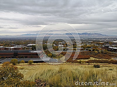 View of the city from Living Room Trailhead hike Stock Photo