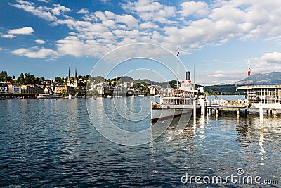 View of the city of Lucerne in Switzerland Editorial Stock Photo