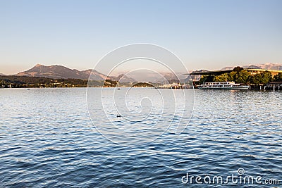 View of the city of Lucerne in Switzerland Editorial Stock Photo