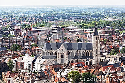 View of the city of Malines in Belgium Stock Photo