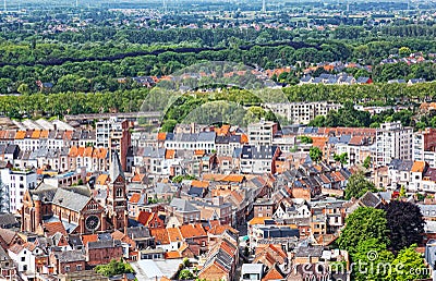 View of the city of Malines in Belgium Stock Photo