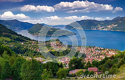 View of the city Marone, a bright sunny day Stock Photo