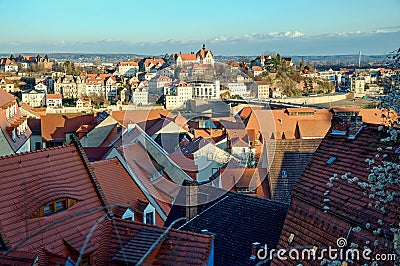 View of the city of meissen Stock Photo