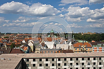 View of the city of Munich, Bavaria, Germany. Stock Photo