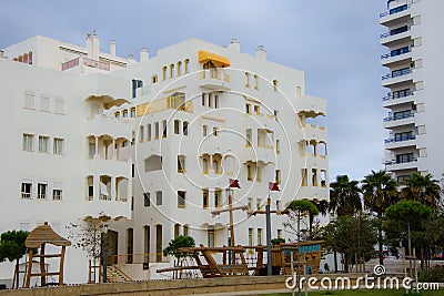 View of the city of Quarteira Stock Photo