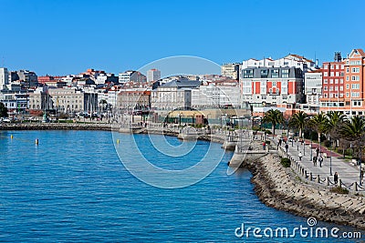 View of the city, the river and the promenade Editorial Stock Photo