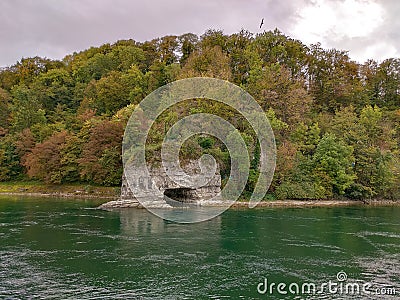 View of the city of Schaffhausen, Switzerland. Stock Photo