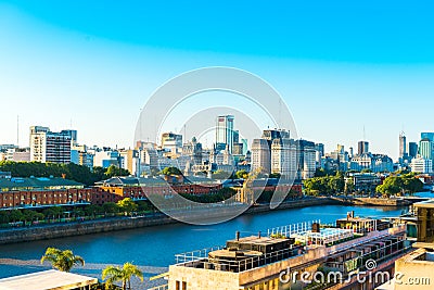 View of the cityscape, Buenos Aires, Argentina. Copy space for text Stock Photo