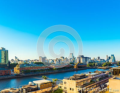 View of the cityscape, Buenos Aires, Argentina. Copy space for text Stock Photo