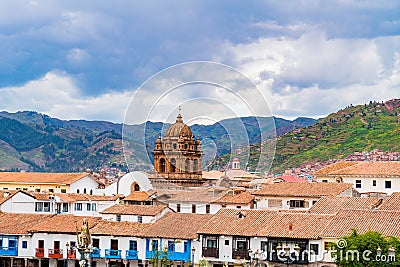 View of the cityscape of Cusco Editorial Stock Photo