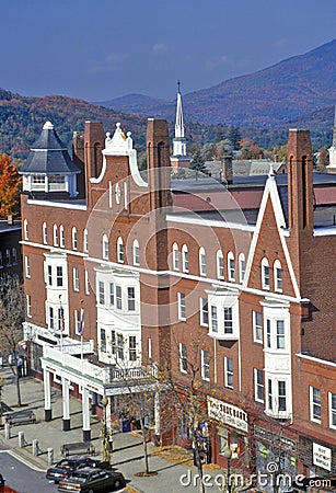 View of Claremont, NH from the Bell Tower Editorial Stock Photo