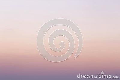 View on clear sunrise sky Stock Photo