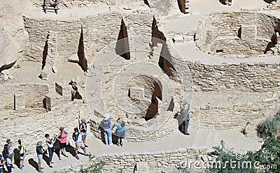 A View of Cliff Palace, Mesa Verde National Park Editorial Stock Photo