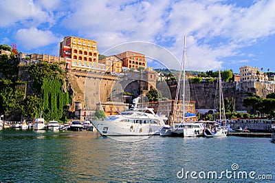 Sorrento harbor Stock Photo