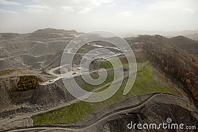 View of a coal mine, Appalachia Stock Photo