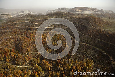 View of Coal Mine Appalachia Stock Photo