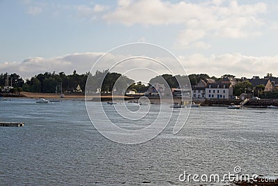 view of the coast of the river Editorial Stock Photo