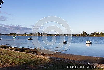 view of the coast of the river Editorial Stock Photo