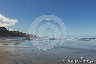 View Coastline Bethells Beach, Te Henga, near Auckland,North Island , New Zealand Stock Photo