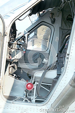 View of cockpit of a X328 Atlas Angel Turbine specially equipped Editorial Stock Photo