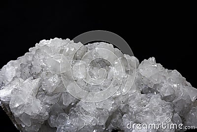 Colemanite mineral (bor, boron, borax, ulexite). It is a borate mineral Stock Photo