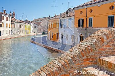View of Comacchio, Ferrara, Emilia Romagna, Italy Stock Photo