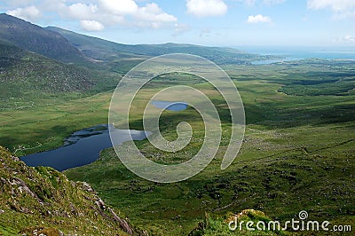 View from connor pass ireland Stock Photo