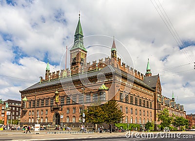 View of Copenhagen city hall, Denmark Stock Photo