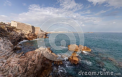 The cornice by the sea at Sete - Herault - Occitania France Stock Photo