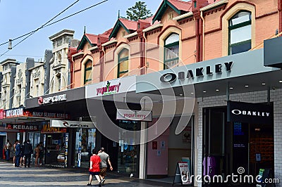 A view of The Corso in the Sydney seaside suburb of Manly Editorial Stock Photo