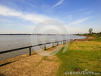 A view of the Costanera Park by the Uruguay river in Paso de los Libres, Argentina Stock Photo