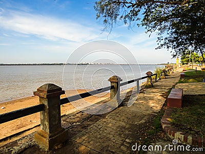 A view of the Costanera Park by the Uruguay river in Paso de los Libres, Argentina Stock Photo