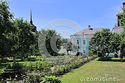 View of the courtyard of the Holy Vvedensky Tolgsky convent Stock Photo