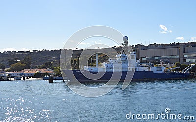 The view of a cruise from Sandiego Bay, California, USA Editorial Stock Photo