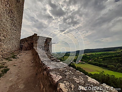 The view from the Cseszneki castle Stock Photo