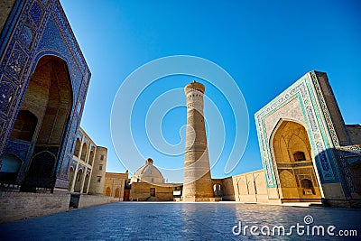 Kalyan minaret in Bukhara, Uzbekistan Stock Photo