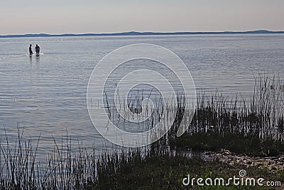 View of Curonian Lagoon Stock Photo