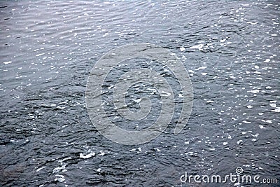 View of the current water close up Stock Photo