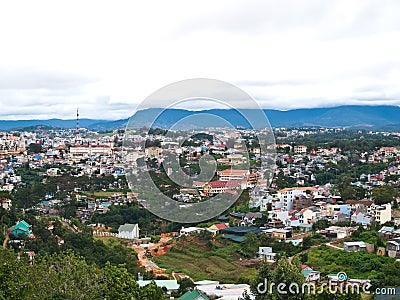 View of DaLat popular tourist in Vietnam Stock Photo